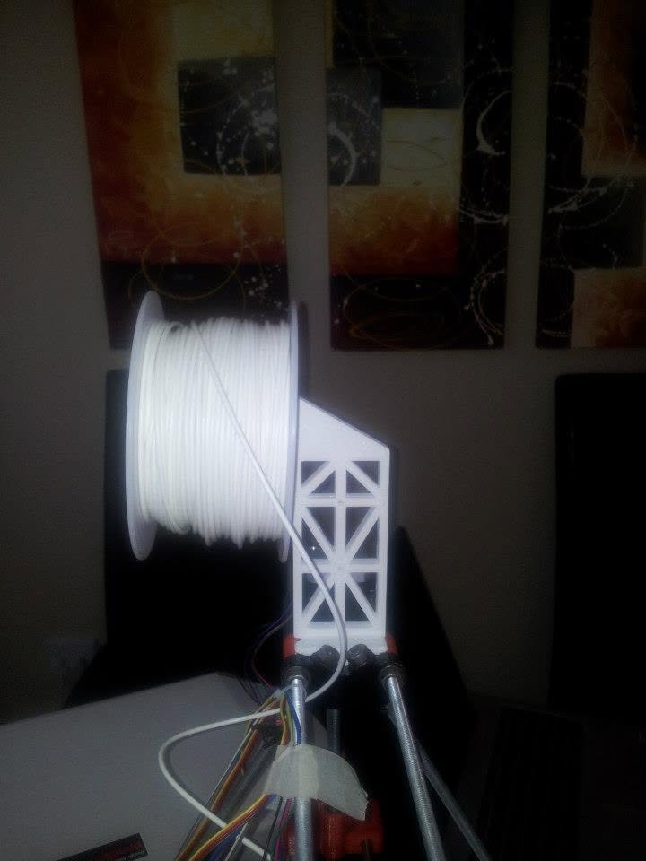 An early 3D printed part on the home-built printer